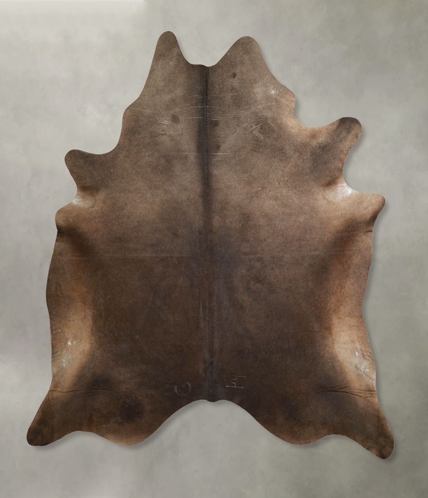 Taupe XX-Large Brazilian Cowhide Rug 8'3"H x 7'3"W #A49913 by Hudson Hides