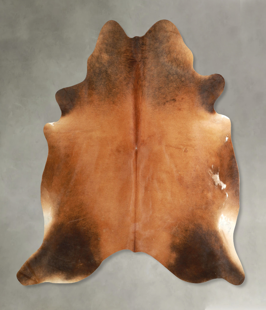 Warm Caramel X-Large Brazilian Cowhide Rug 6'9"H x 6'4"W #A49918 by Hudson Hides