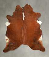 Medium Brindle X-Large Brazilian Cowhide Rug 7'2"H x 6'8"W #A49921 by Hudson Hides