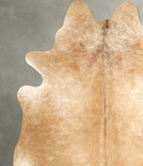 Beige X-Large Brazilian Cowhide Rug 6'10"H x 6'7"W #A49923 by Hudson Hides