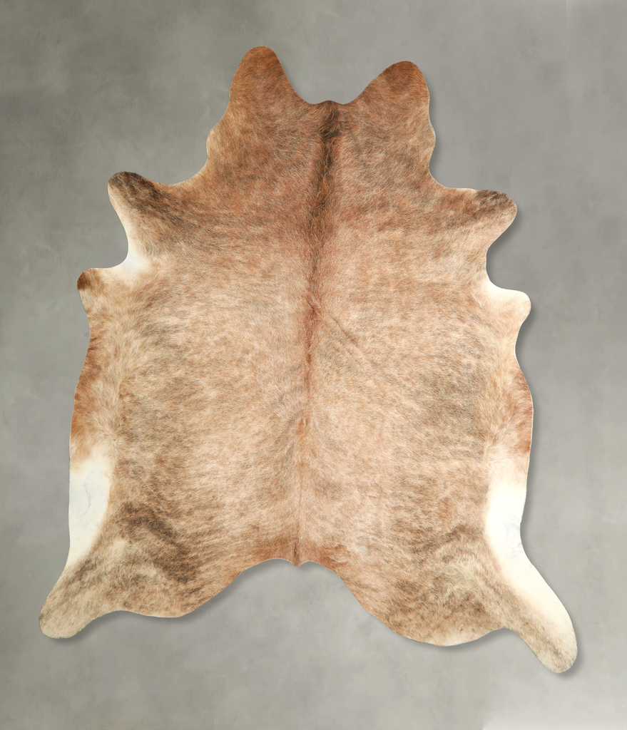 Light Brindle XX-Large Brazilian Cowhide Rug 7'10"H x 7'2"W #A49926 by Hudson Hides