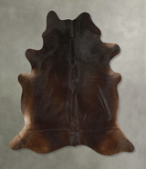 Chocolate X-Large Brazilian Cowhide Rug 7'2"H x 6'6"W #A49942 by Hudson Hides