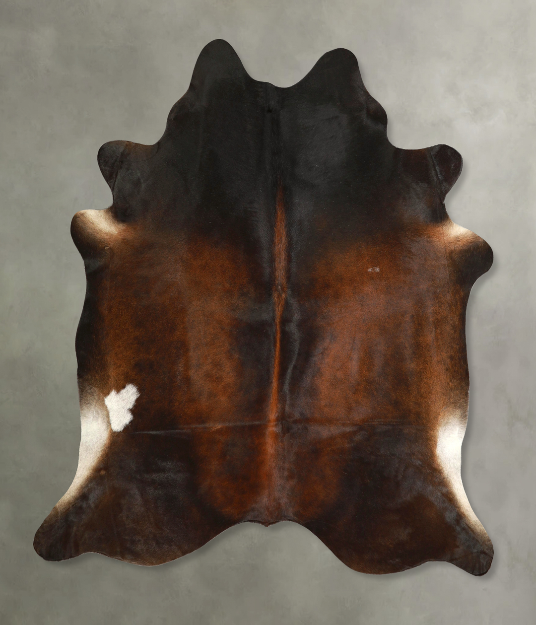 Chocolate X-Large Brazilian Cowhide Rug 6'10"H x 6'5"W #A49944 by Huds
