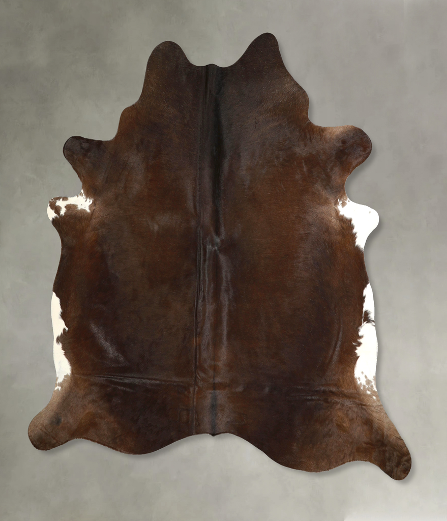 Chocolate X-Large Brazilian Cowhide Rug 7'2"H x 6'8"W #A49948 by Hudson Hides