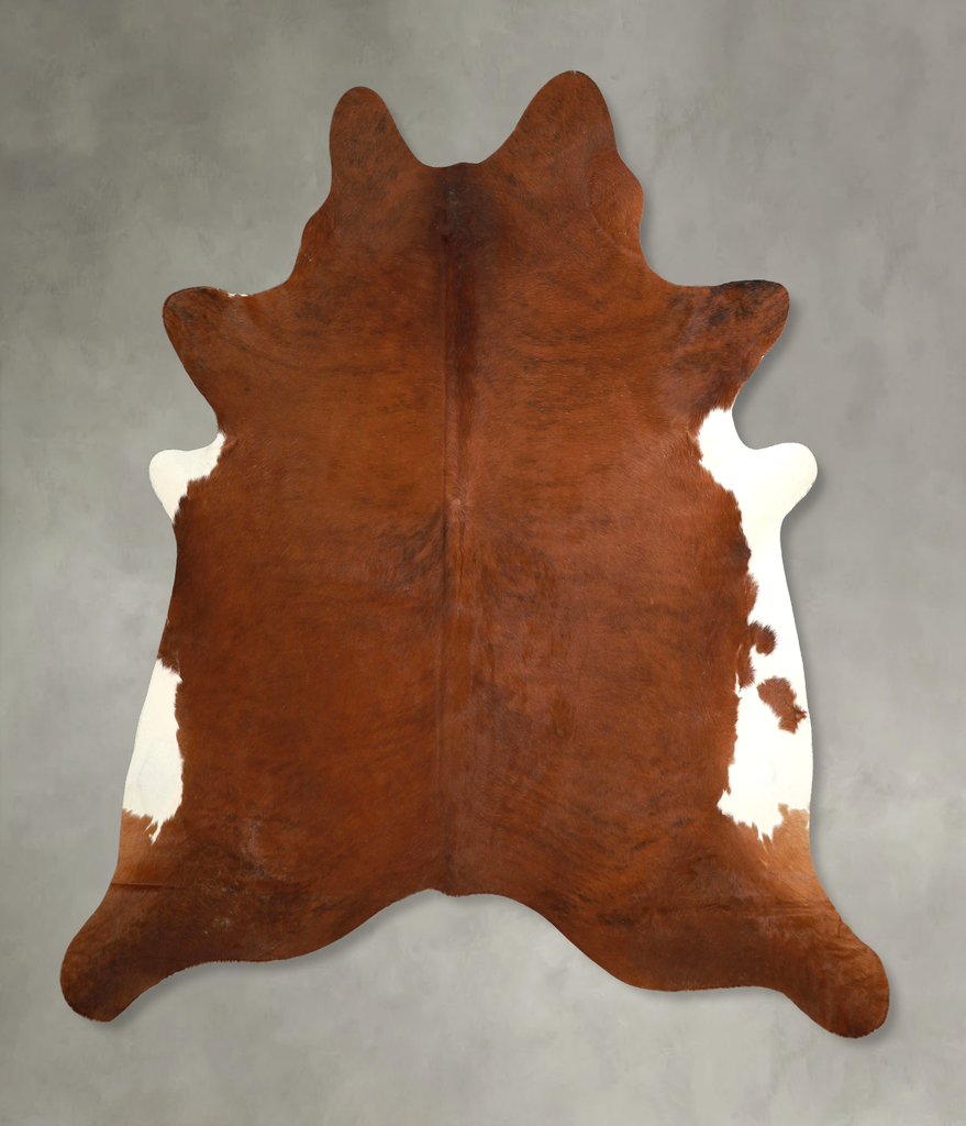 Medium Brindle XX-Large Brazilian Cowhide Rug 7'6"H x 6'11"W #A49955 by Hudson Hides