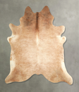 Beige XX-Large Brazilian Cowhide Rug 7'3"H x 7'1"W #A49958 by Hudson Hides