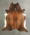 Warm Caramel X-Large Brazilian Cowhide Rug 7'4
