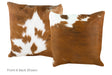 Tricolor Cowhide Pillow 20x20 #A50007 by Hudson Hides
