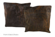 Dark Brindle Cowhide Pillow 20x20 #A50010 by Hudson Hides