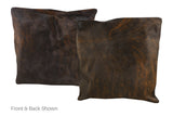 Dark Brindle Cowhide Pillow 20x20 #A50010 by Hudson Hides