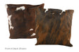 Tricolor Cowhide Pillow 20x20 #A50011 by Hudson Hides