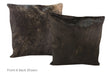 Dark Brindle Cowhide Pillow 20x20 #A50012 by Hudson Hides