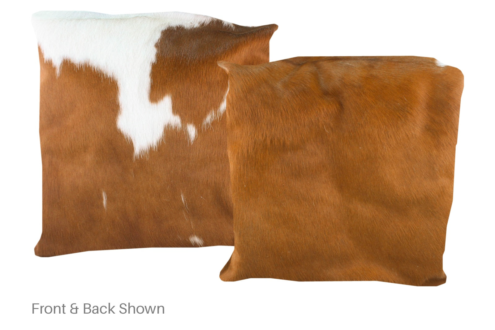 Brown and White Cowhide Pillow #A50013