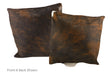 Dark Brindle Cowhide Pillow 20x20 #A50014 by Hudson Hides