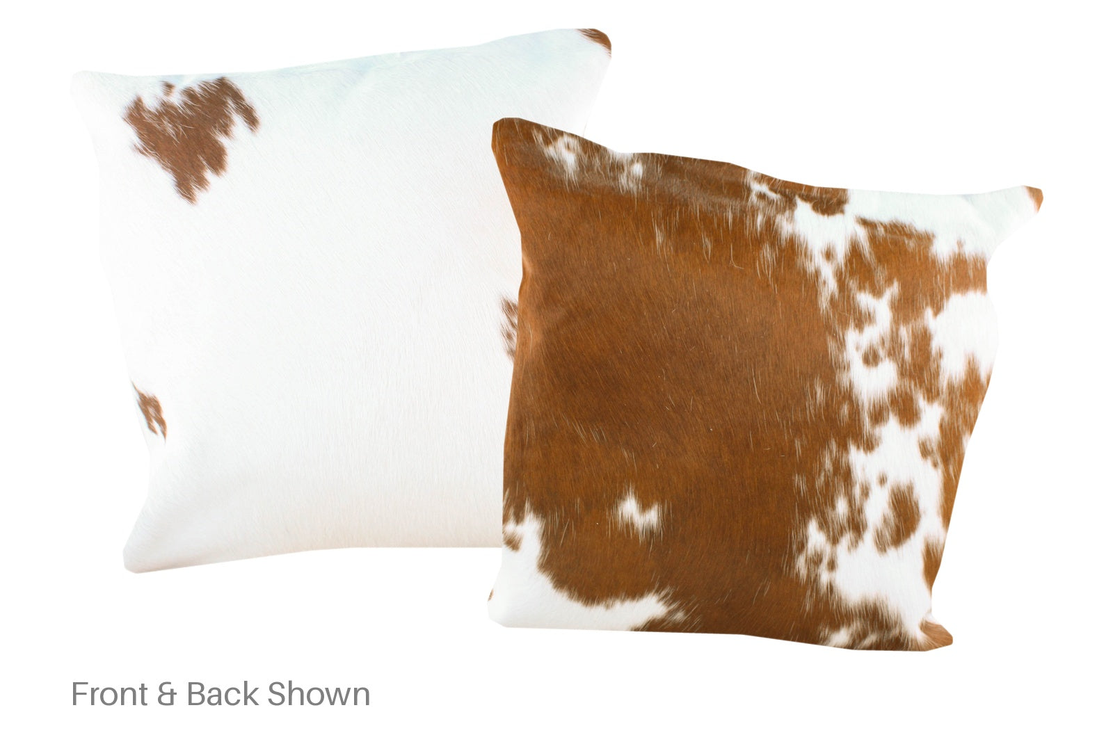 Brown and White Cowhide Pillow #A50015