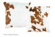 Tricolor Cowhide Pillow 20x20 #A50016 by Hudson Hides