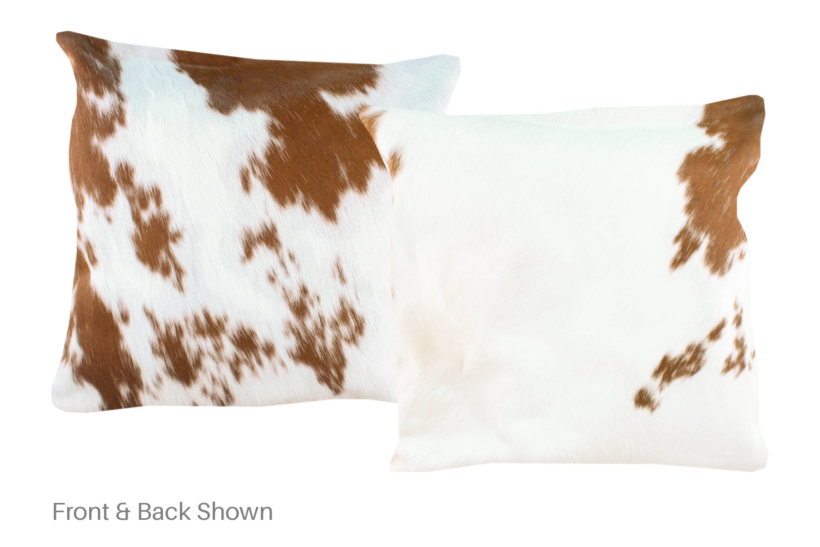 Brown and White Cowhide Pillow #A50017