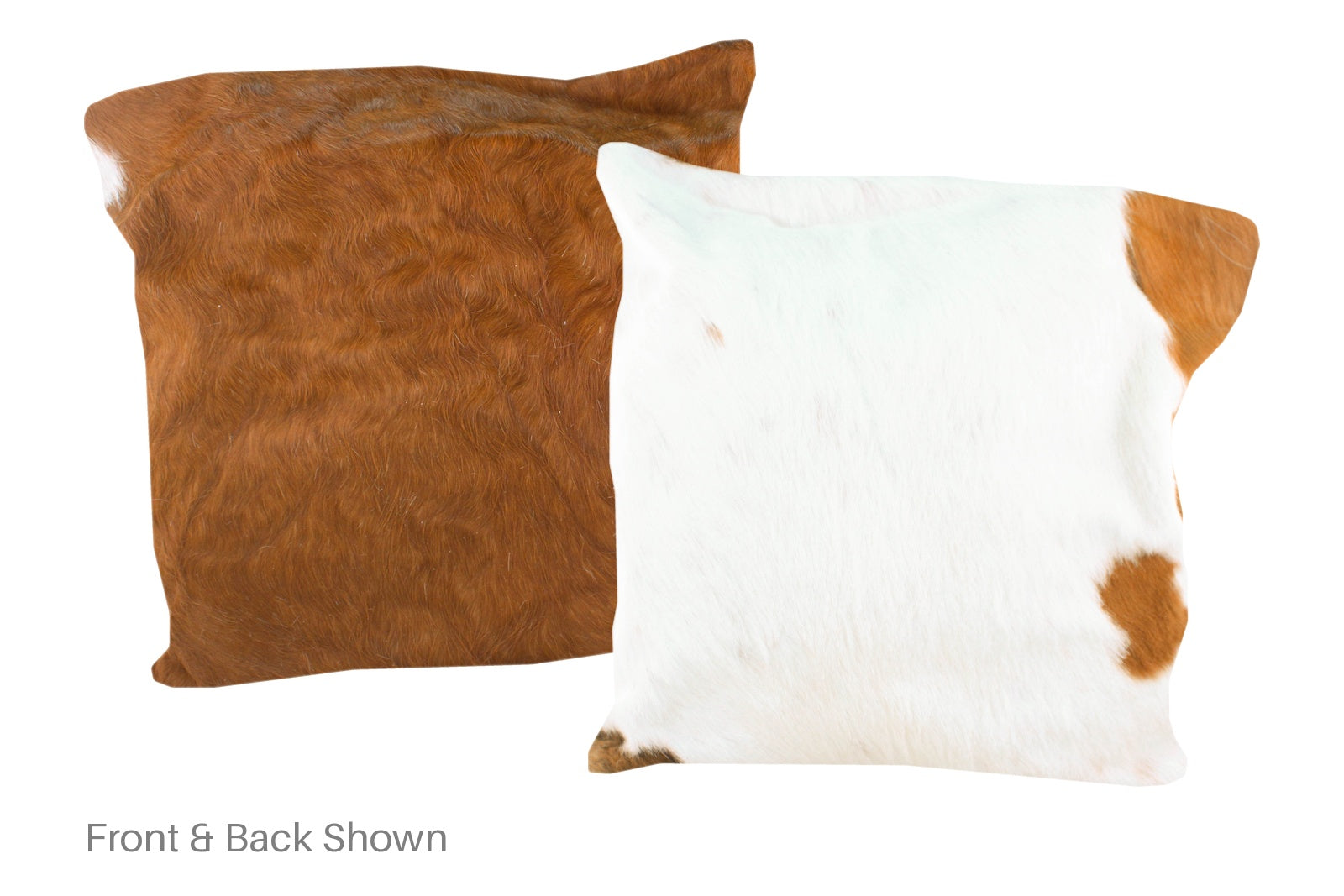 Brown and White Cowhide Pillow #A50018