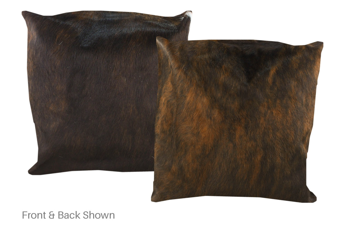 Dark Brindle Cowhide Pillow #A50020