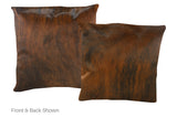 Medium Brindle Cowhide Pillow 20x20 #A50022 by Hudson Hides