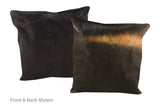Chocolate Cowhide Pillow 20x20 #A50023 by Hudson Hides