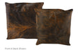 Dark Brindle Cowhide Pillow 20x20 #A50027 by Hudson Hides
