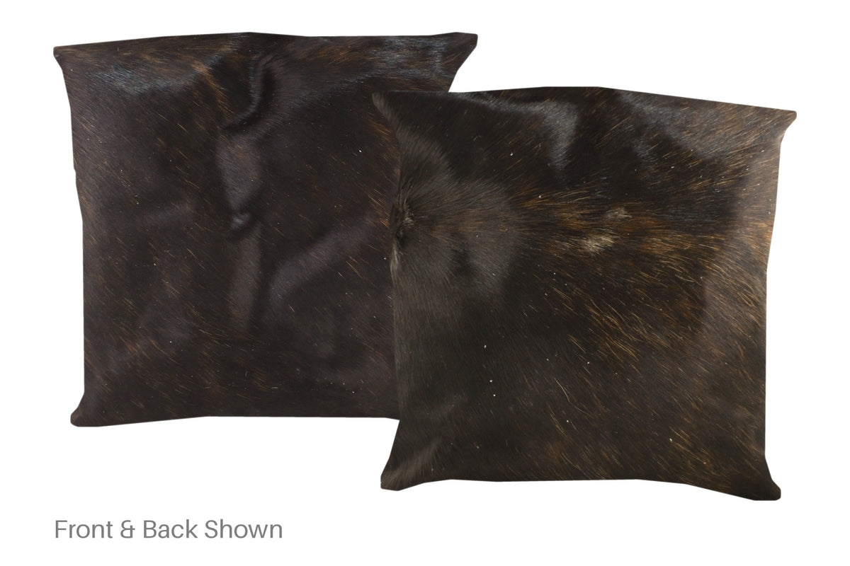 Dark Brindle Cowhide Pillow #A50028