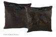 Chocolate Cowhide Pillow 20x20 #A50029 by Hudson Hides