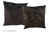 Chocolate Cowhide Pillow 20x20 #A50029 by Hudson Hides