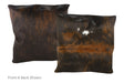 Tricolor Cowhide Pillow 20x20 #A50030 by Hudson Hides