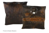 Tricolor Cowhide Pillow 20x20 #A50030 by Hudson Hides