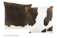 Chocolate Cowhide Pillow 20x20 #A50031 by Hudson Hides