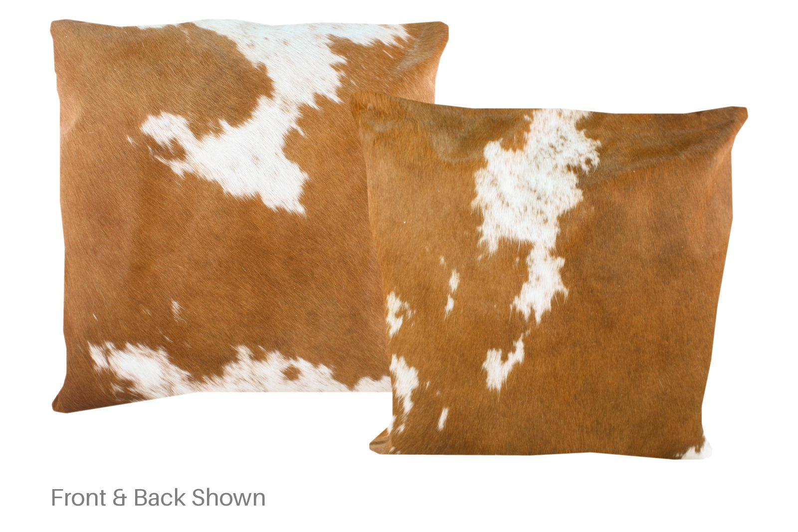 Brown and White Cowhide Pillow #A50032