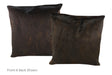 Chocolate Cowhide Pillow 20x20 #A50033 by Hudson Hides