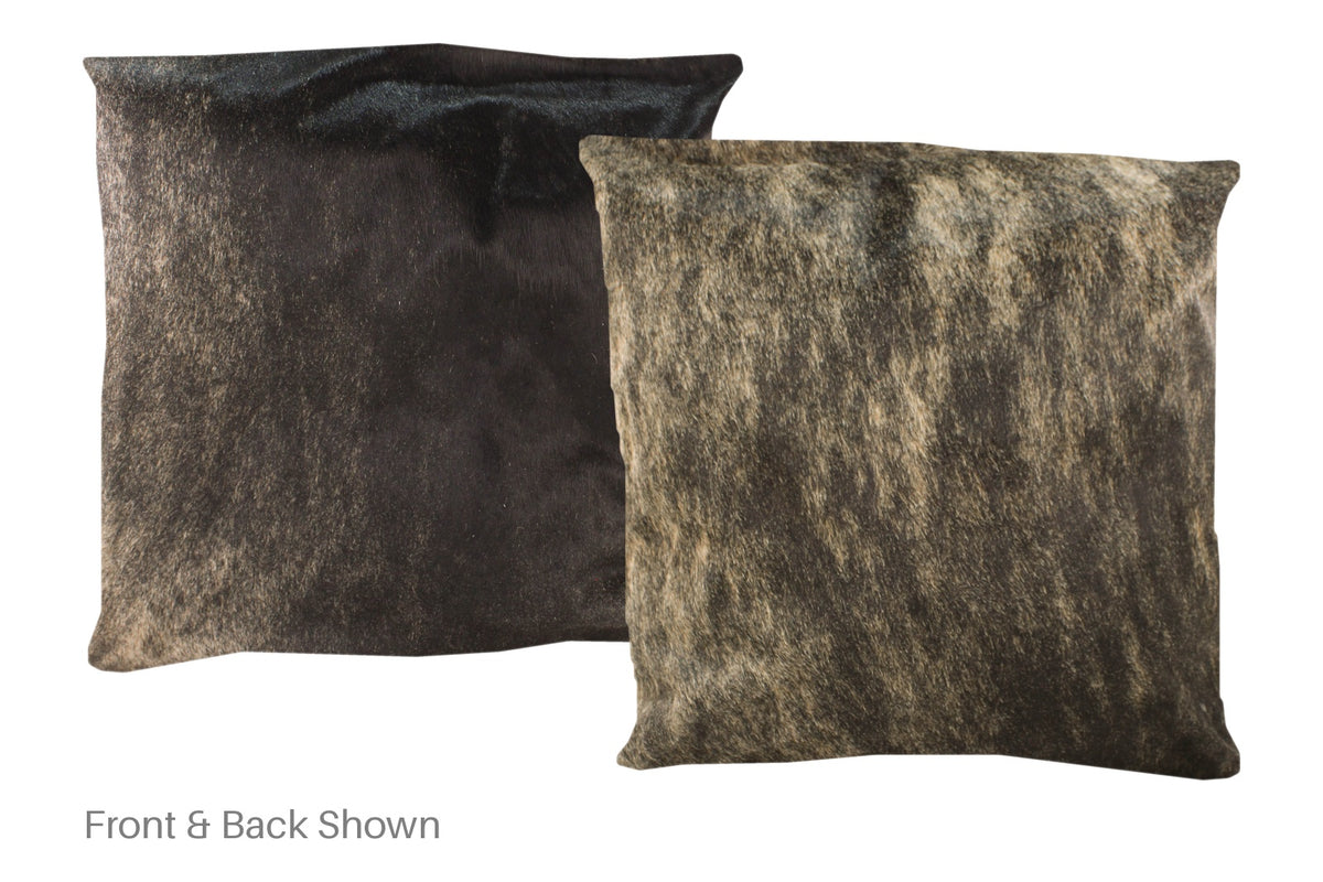 Dark Brindle Cowhide Pillow #A50034