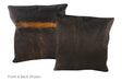 Dark Brindle Cowhide Pillow 20x20 #A50036 by Hudson Hides
