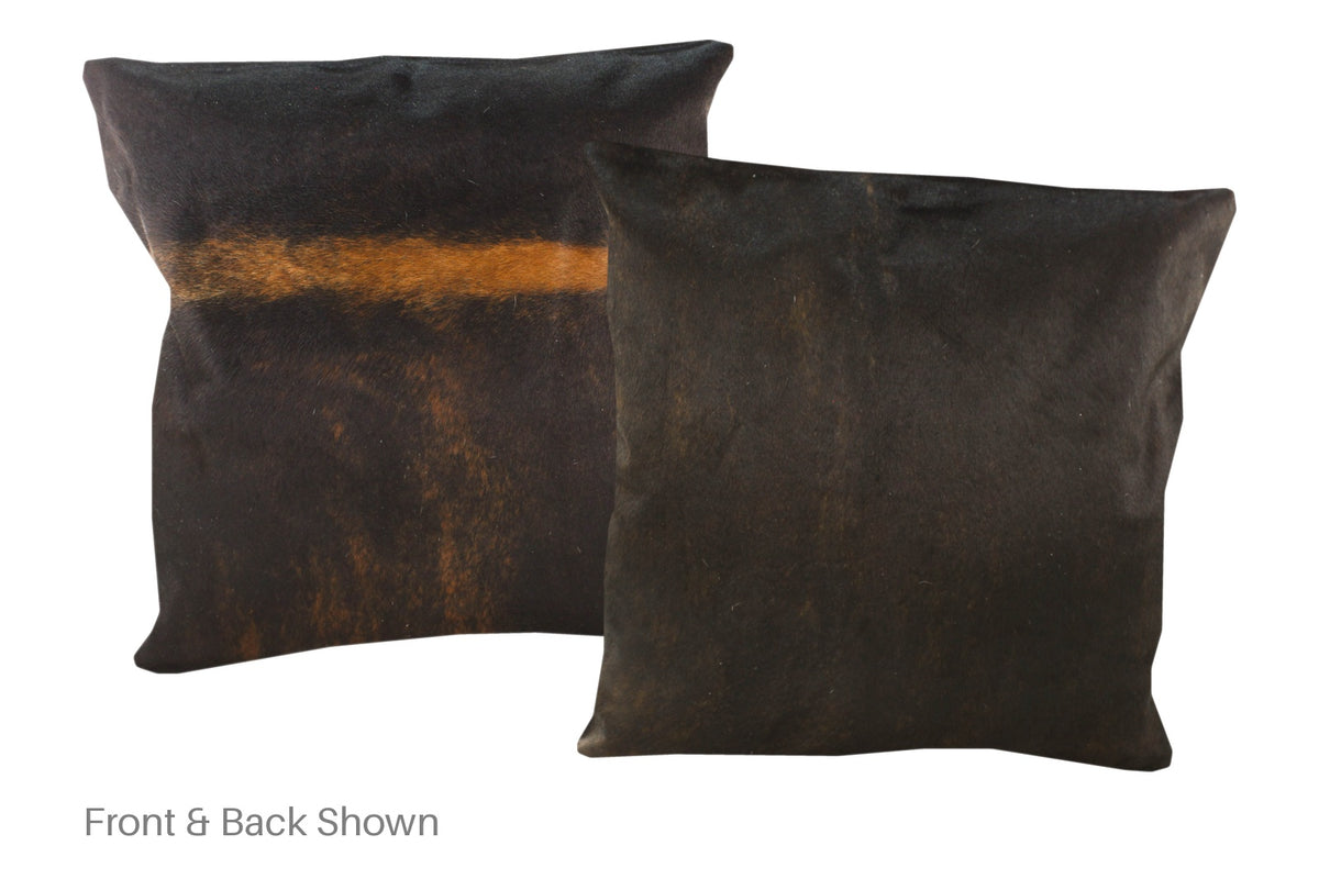 Dark Brindle Cowhide Pillow #A50036