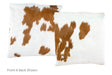 Brown and White Cowhide Pillow 20x20 #A50037 by Hudson Hides