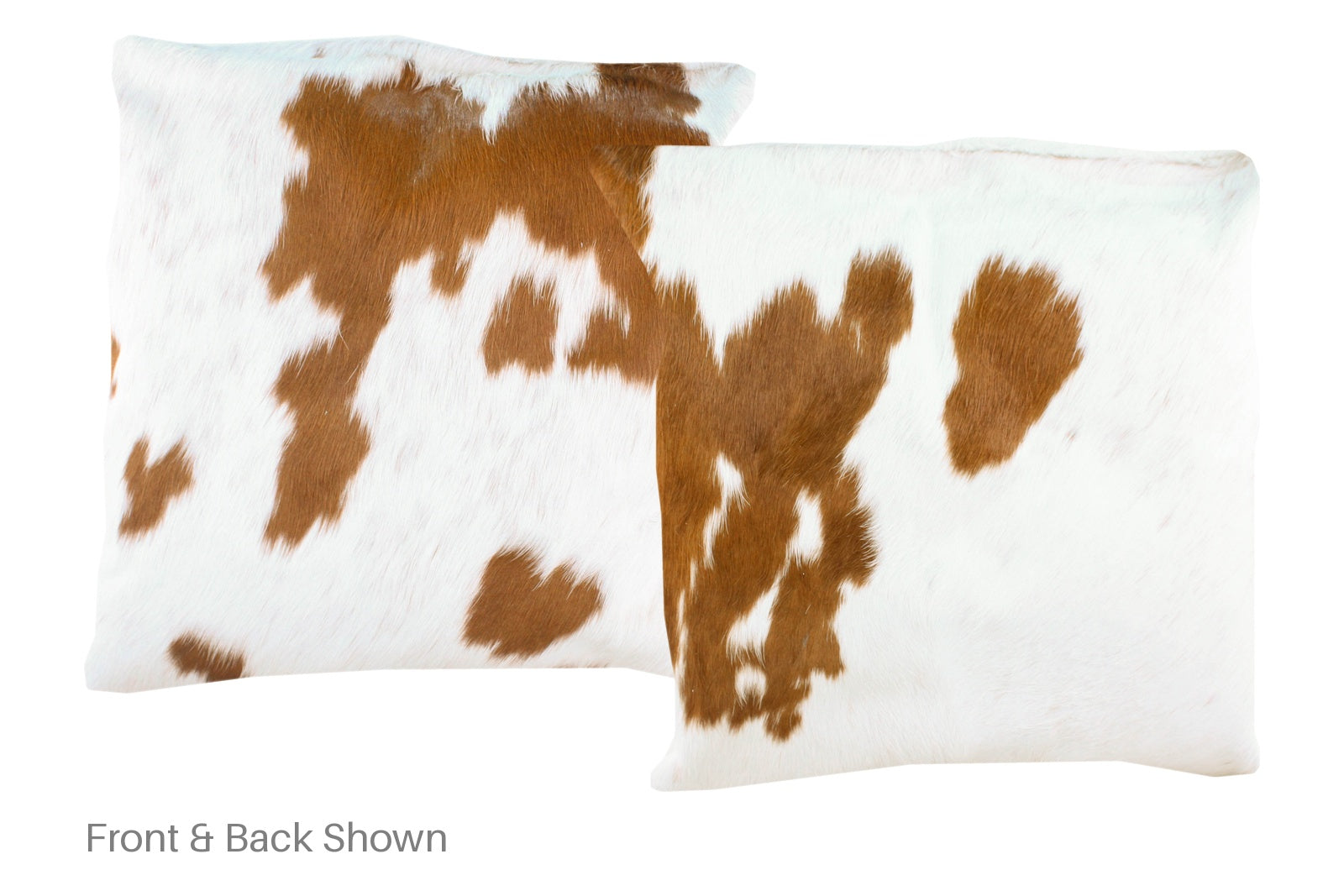 Brown and White Cowhide Pillow #A50037