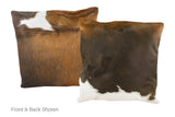 Chocolate Cowhide Pillow 20x20 #A50038 by Hudson Hides