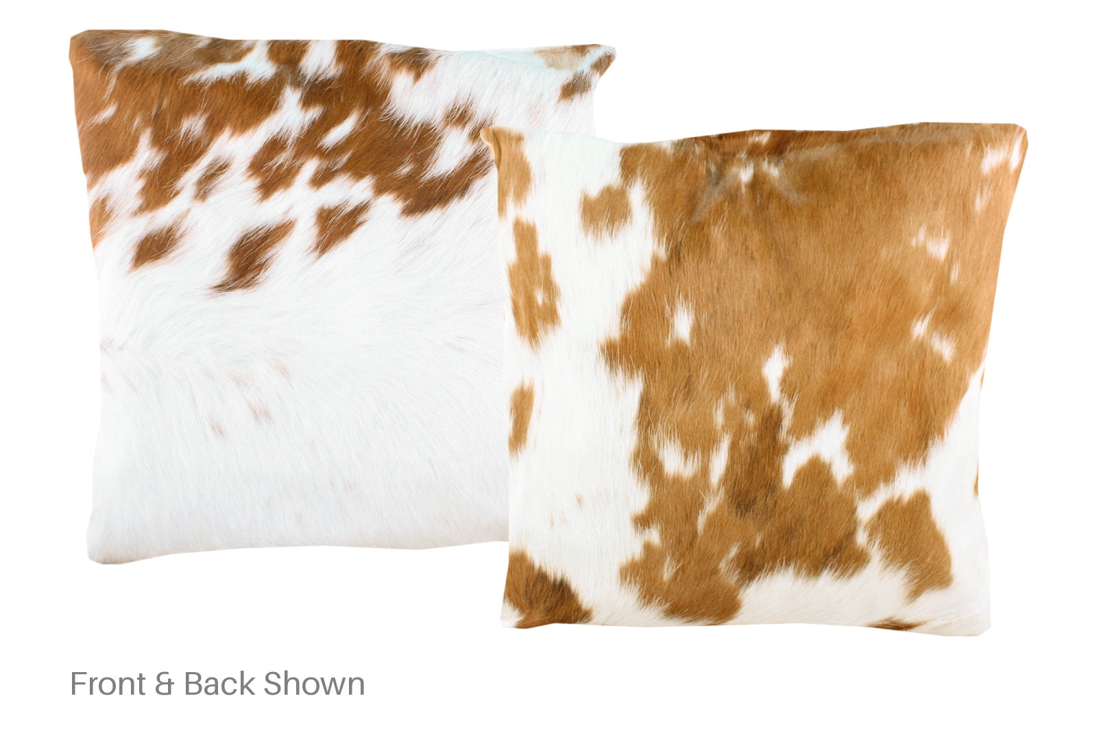 Brown and White Cowhide Pillow #A50040