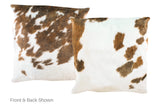 Tricolor Cowhide Pillow 20x20 #A50041 by Hudson Hides