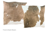 Taupe Cowhide Pillow 20x20 #A50043 by Hudson Hides
