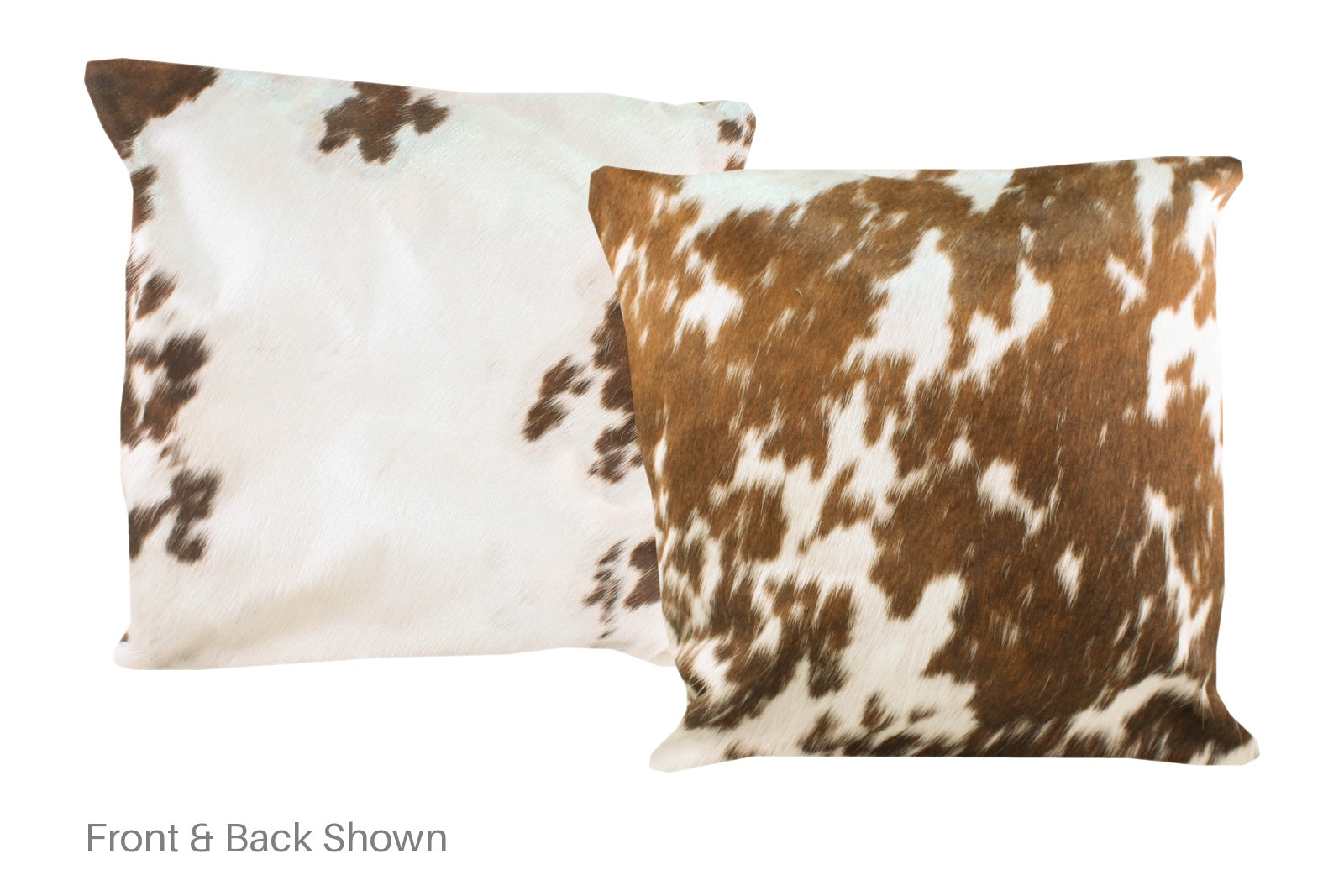 Brown and White Cowhide Pillow #A50044