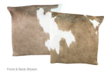 Taupe Cowhide Pillow 20x20 #A50045 by Hudson Hides