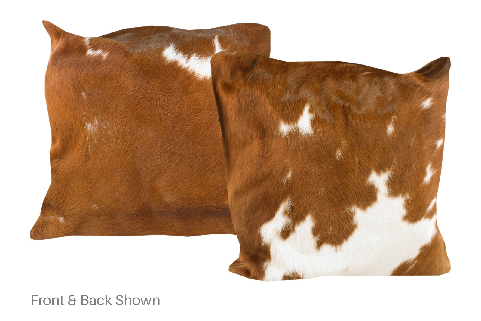 Brown and White Cowhide Pillow #A50047