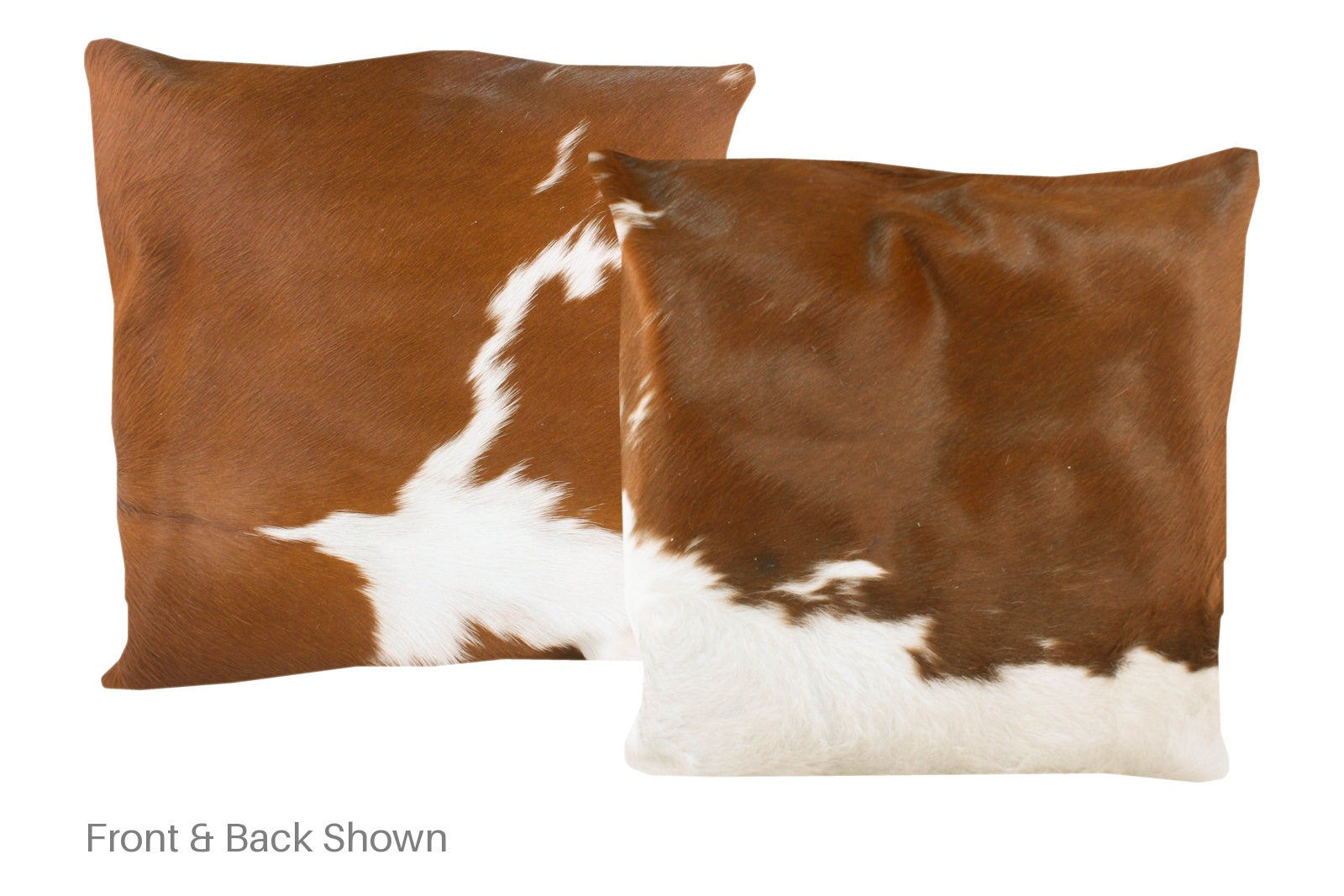 Brown and White Cowhide Pillow #A50048