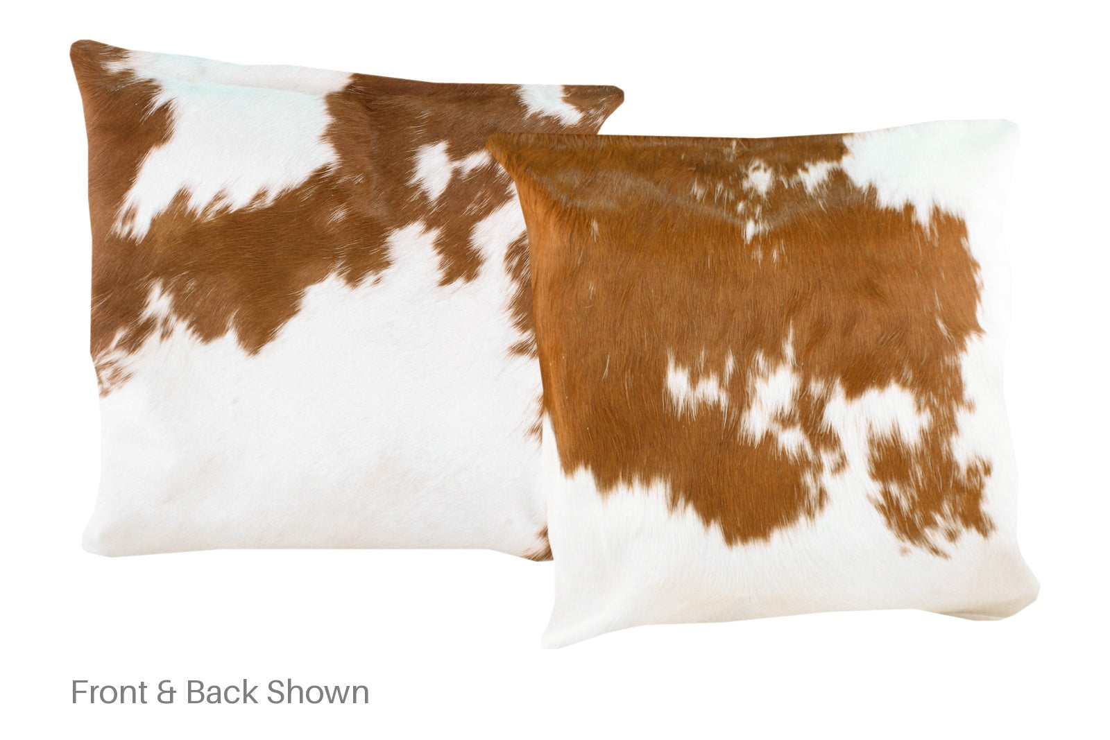 Brown and White Cowhide Pillow #A50049