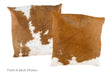 Brown and White Cowhide Pillow 20x20 #A50052 by Hudson Hides