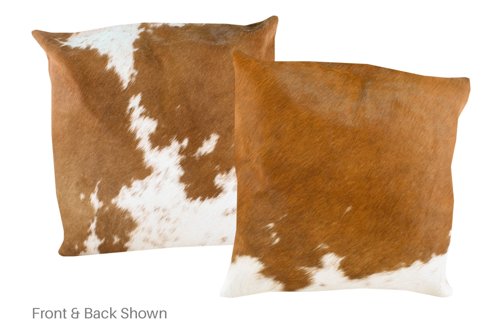 Brown and White Cowhide Pillow #A50052